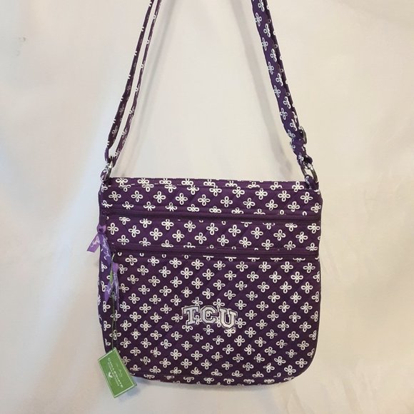 NWT Vera Bradley Collegiate Triple Zip Hipster - Picture 1 of 7